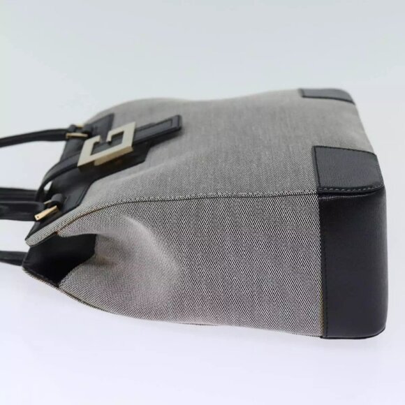 GUCCI Hand Bag Canvas Gray Auth - Picture 4 of 16